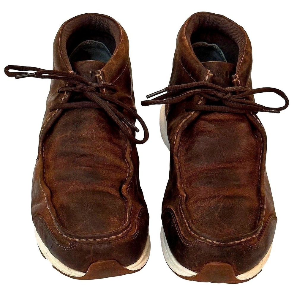 Ariat Cruiser Moc Toe Chukka Boots Men's 12EE Wide Brown Leather 10044186